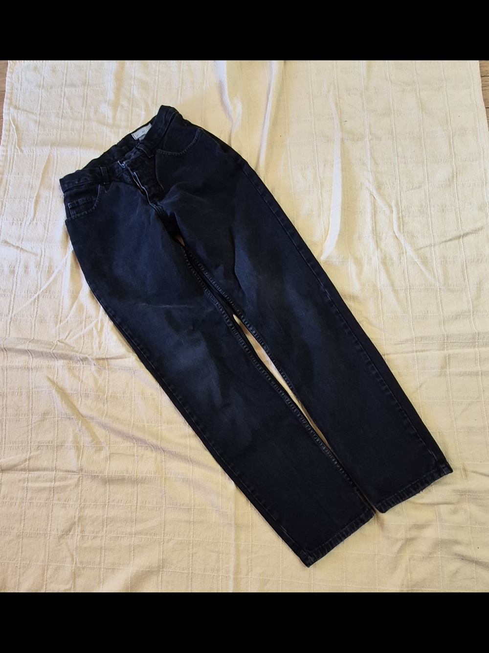 90's Vintage Straight Leg Black Jeans By PSC Made In Canada 100% Cotton